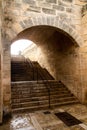 Majorca Cathedral tunnel arches in Palma Royalty Free Stock Photo