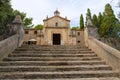 Majorca esglesia del Calvari church Pollenca Pollensa Royalty Free Stock Photo