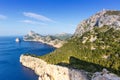 Majorca Mallorca Mirador Es Colomer Cap Formentor landscape Mediterranean Sea Spain copyspace