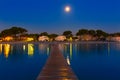 Majorca Muro beach sunrise Alcudia Bay Mallorca Royalty Free Stock Photo