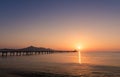 Majorca Muro beach sunrise in Alcudia Bay Mallorca at Balearic Islands of Spain