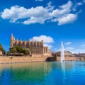 Majorca Palma Cathedral Seu Seo of Mallorca Royalty Free Stock Photo