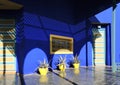 Majorelle blue house in Marrakesh