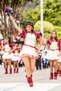 Majorette Group At Public Event Royalty Free Stock Photo