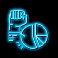 majority rule neon glow icon illustration