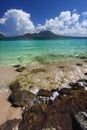 Majors Bay Beach on Saint Kitts Royalty Free Stock Photo
