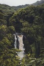 Makahiku falls in Haleakala national park Royalty Free Stock Photo