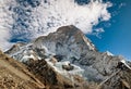 Makalu the Fith Highest Mountain in the World Royalty Free Stock Photo