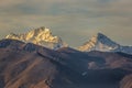 Makalu peak in Xigaze Everest National Park, Tibet, China Royalty Free Stock Photo