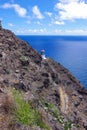 Makapu`u Point Light, a lighthouse on the eastern tip of Oahu, Hawaii.