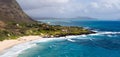 Makapuu Beach and Kaupo Bay, Oahu, Hawaii Royalty Free Stock Photo