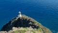 Makapuu Lighthouse on Oahu Hawaii USA Royalty Free Stock Photo