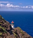 Makapuu Point Lighthouse on Oahu, Hawaii Royalty Free Stock Photo