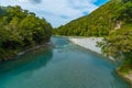 Makarora river in New Zealand