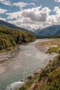 Makarora River in New Zealand