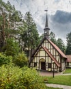 Makarov Organ Hall, the former Catholic Church of Raushen at autumn. Svetlogorsk. Russia Royalty Free Stock Photo