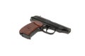 The Makarov pistol is an obligatory weapon of the Soviet militia and the Russian police. Royalty Free Stock Photo