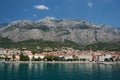 gorgeous scene of town makarska, croatia