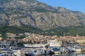 Fisherman`s Wharf of Makarska city. Adriatic Sea coast, Dalmatia, Croatia