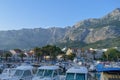Fisherman`s Wharf of Makarska city. Adriatic Sea coast, Dalmatia, Croatia