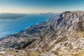 Makarska Riviera From Biokovo Mountain-Croatia Royalty Free Stock Photo
