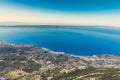 Makarska Riviera From Biokovo Mountain-Croatia Royalty Free Stock Photo