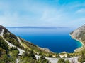 Makarska Riviera coast with Adriatic Highway (Croatia Royalty Free Stock Photo