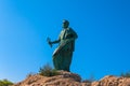 Makarska September 2018 Croatia. Monument to St. Peter of the sea entrance to the Harbor