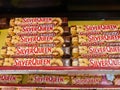 Makassar- Indonesia, 2022-12-13. silverqueen chocolate bars displayed in the storefront Royalty Free Stock Photo