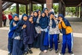 Group Muslima girls in Makassar, South Sulawesi, Indonesia Royalty Free Stock Photo