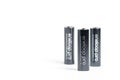 Panasonic eneloop pro battery on white background