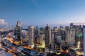 Makati City Skyline, Manila - Philippines. Royalty Free Stock Photo