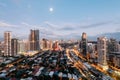 Makati Skyline, Manila, Philippines. Royalty Free Stock Photo