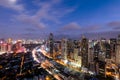 Makati Skyline, Manila, Philippines. Royalty Free Stock Photo