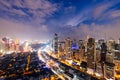 Manila Slyine at night. Royalty Free Stock Photo