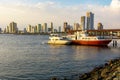 Makati view from Manila Bay Royalty Free Stock Photo
