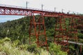 Makatote Viaduct in New Zealand in Summer Royalty Free Stock Photo