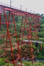 Makatote Viaduct in New Zealand in Summer Royalty Free Stock Photo