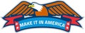 Make It In America Banner Eagle Retro