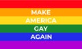 Make America Gay Again - rainbow flag of LGBT community