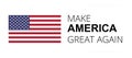 Make america great again symbol text isolated on white 3d-illustration