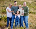 We always make the best memories on our family trips. a multi-generational family spending time together outdoors. Royalty Free Stock Photo