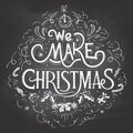 We make Christmas chalkboard label