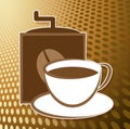 Make Coffee Icon Shows Cafeteria Drinks And Icons