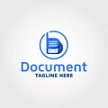 Make document vector logo design template