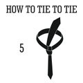 Make fashion tie icon, simple style