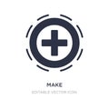 make icon on white background. Simple element illustration from UI concept