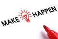 Make Idea Happen Royalty Free Stock Photo