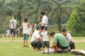 Make kites in the park in China Ã¯Â¼ÅAsia Royalty Free Stock Photo
