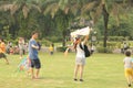 Make kites in the park in China Ã¯Â¼ÅAsia Royalty Free Stock Photo